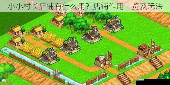小小村长店铺有什么用?店铺作用一览及玩法