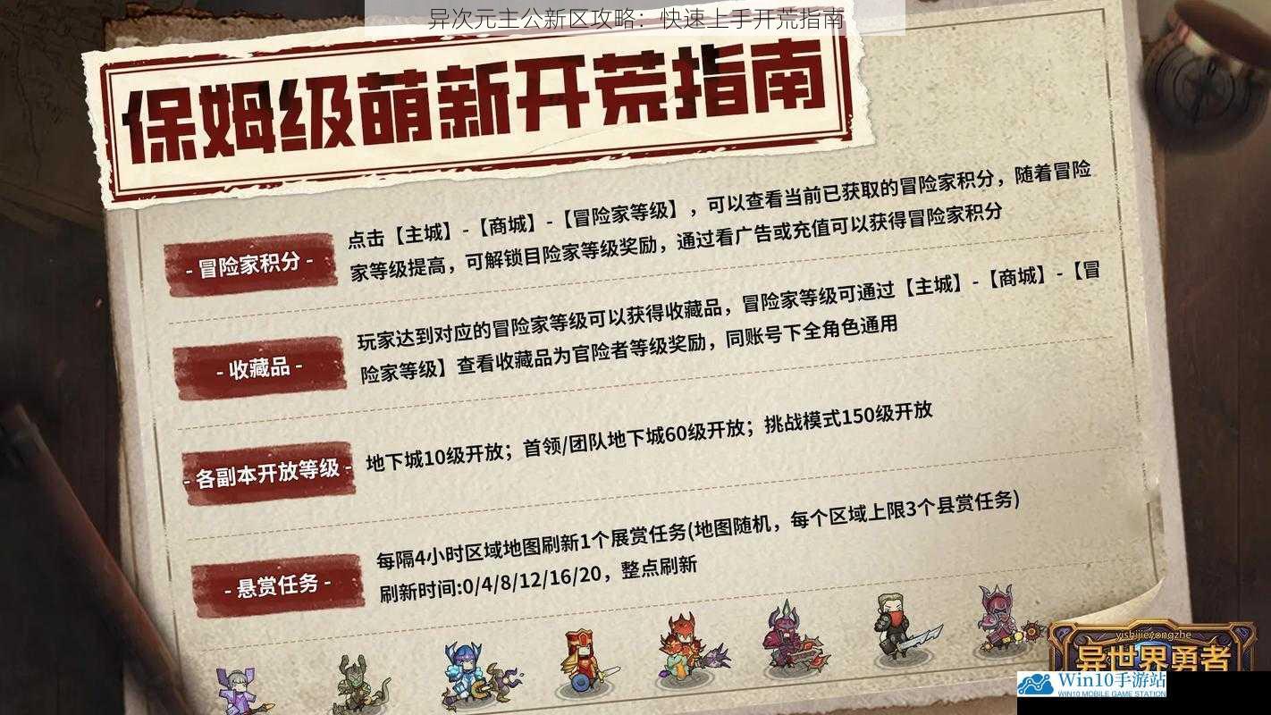 异次元主公新区攻略:快速上手开荒指南