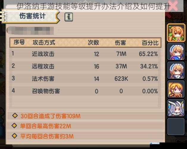 伊洛纳手游技能等级提升办法介绍及如何提升