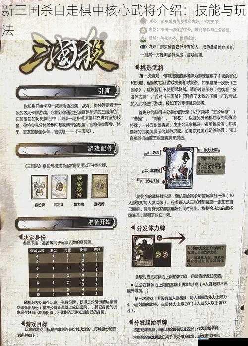 新三国杀自走棋中核心武将介绍:技能与玩法