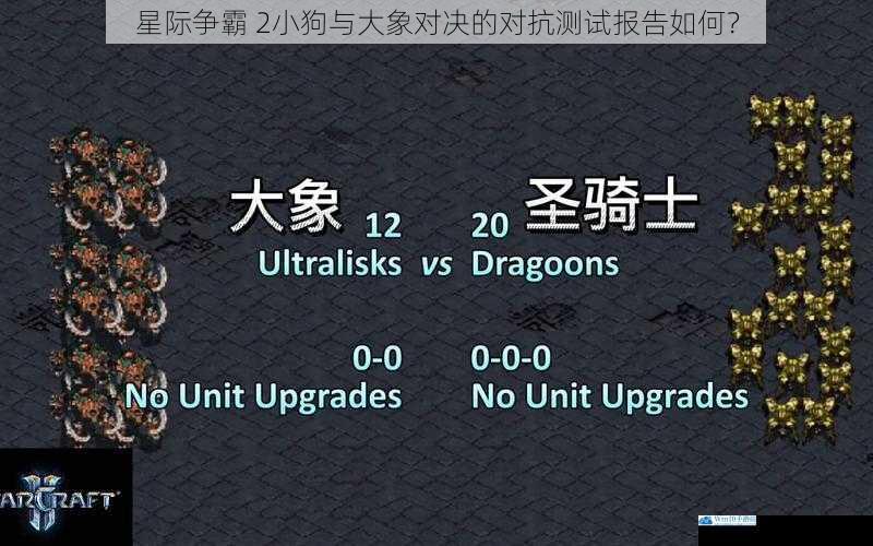 星际争霸 2小狗与大象对决的对抗测试报告如何?