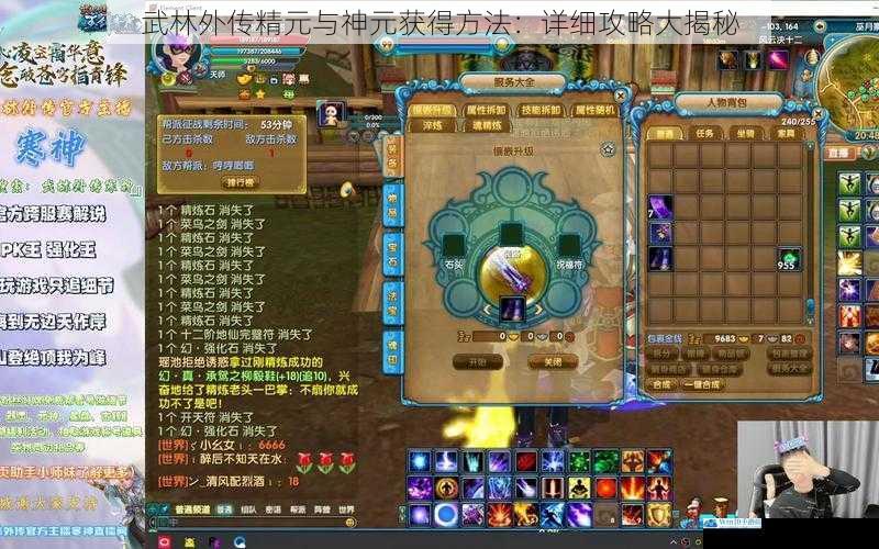 武林外传精元与神元获得方法:详细攻略大揭秘