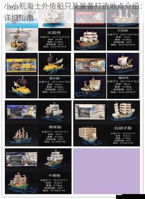 小小航海士外传船只及装备打造地点介绍:详细指南