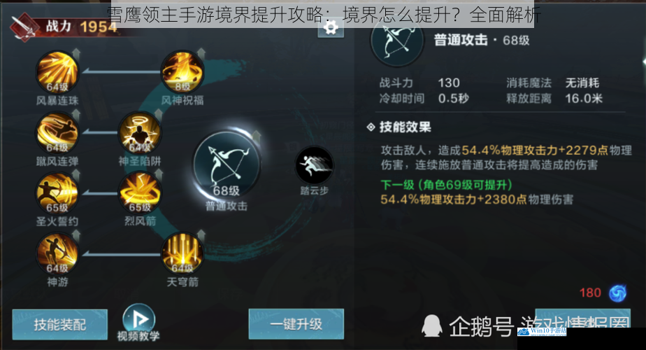 雪鹰领主手游境界提升攻略:境界怎么提升?全面解析