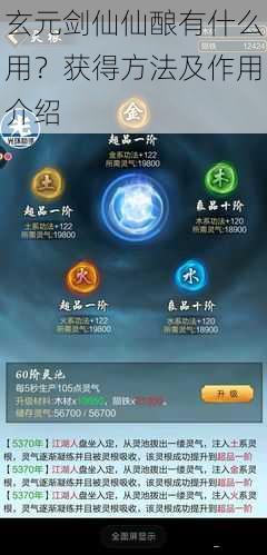 玄元剑仙仙酿有什么用?获得方法及作用介绍