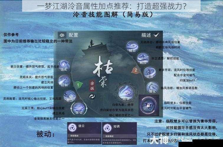 一梦江湖泠音属性加点推荐:打造超强战力?