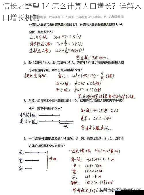 信长之野望 14 怎么计算人口增长?详解人口增长机制