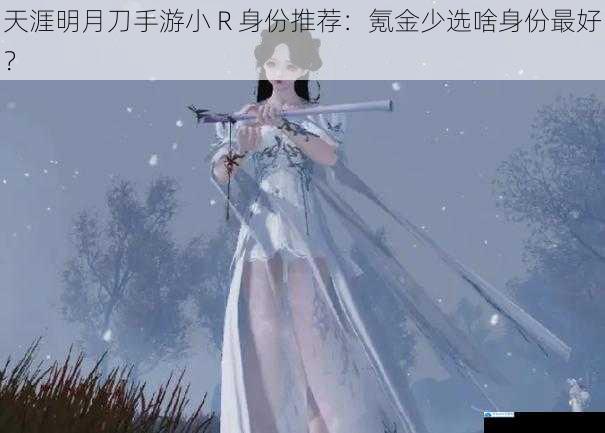 天涯明月刀手游小 R 身份推荐:氪金少选啥身份最好?