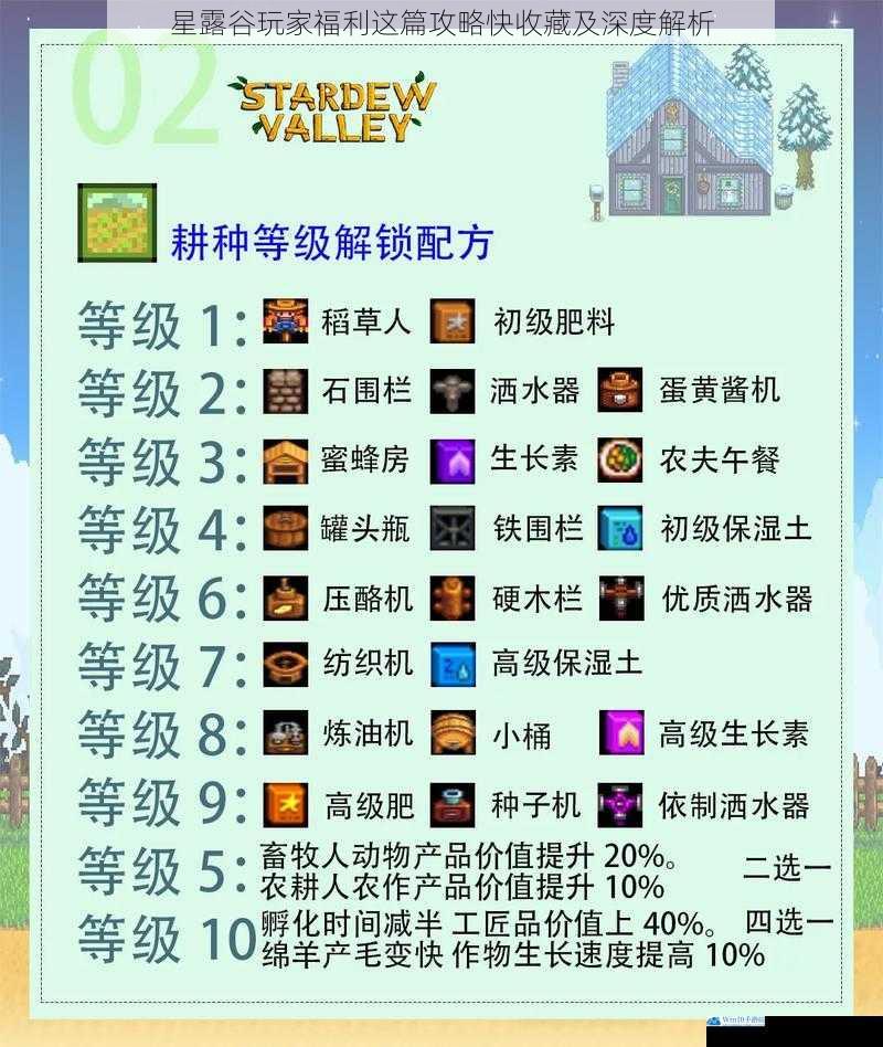 星露谷玩家福利这篇攻略快收藏及深度解析