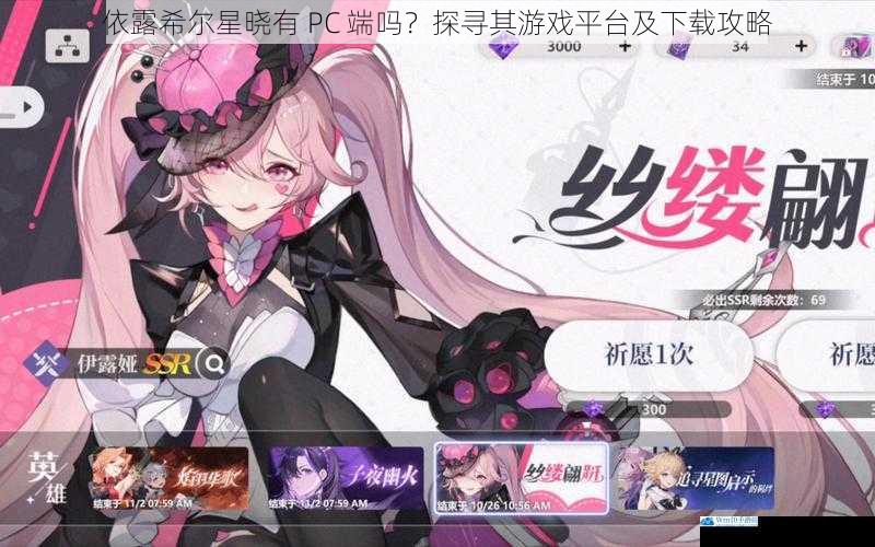 依露希尔星晓有 PC 端吗?探寻其游戏平台及下载攻略