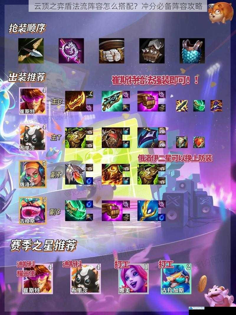 云顶之弈盾法流阵容怎么搭配?冲分必备阵容攻略