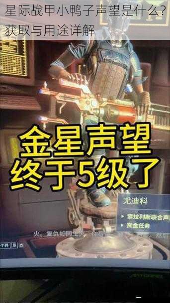 星际战甲小鸭子声望是什么?获取与用途详解