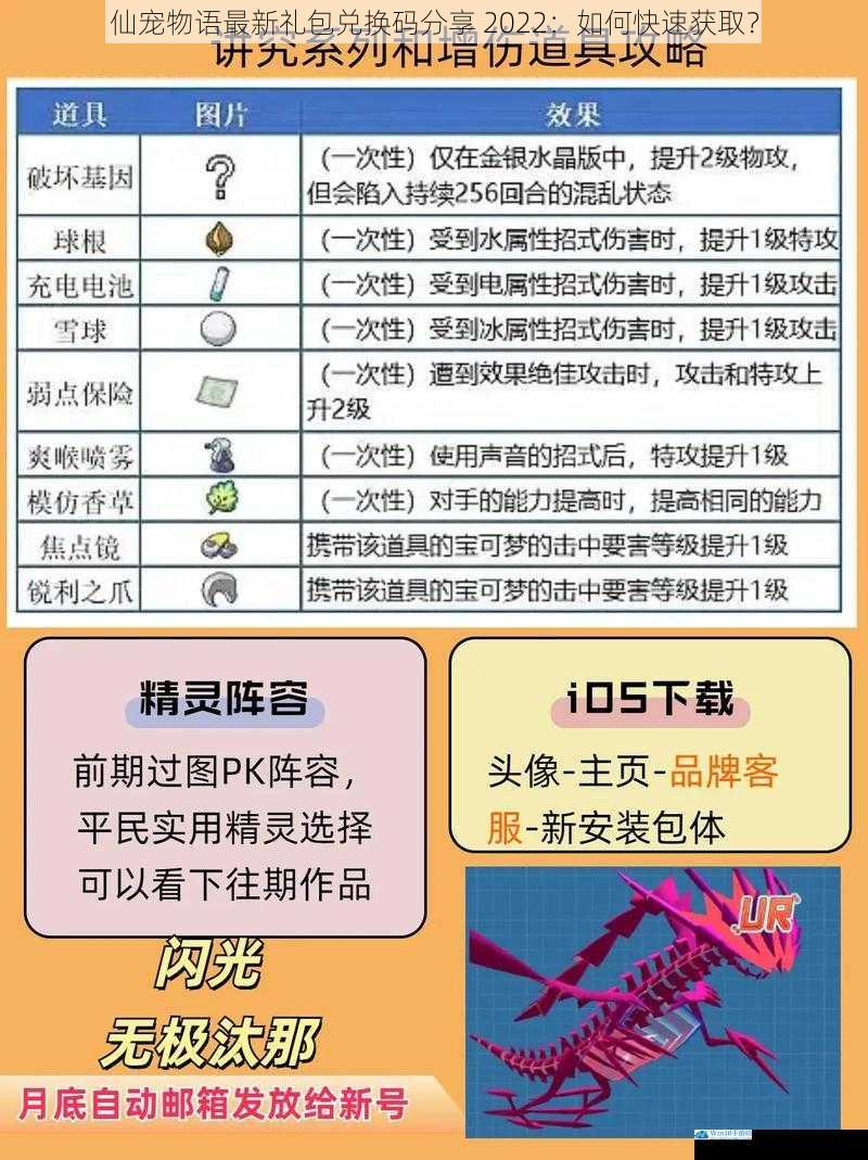 仙宠物语最新礼包兑换码分享 2022:如何快速获取?