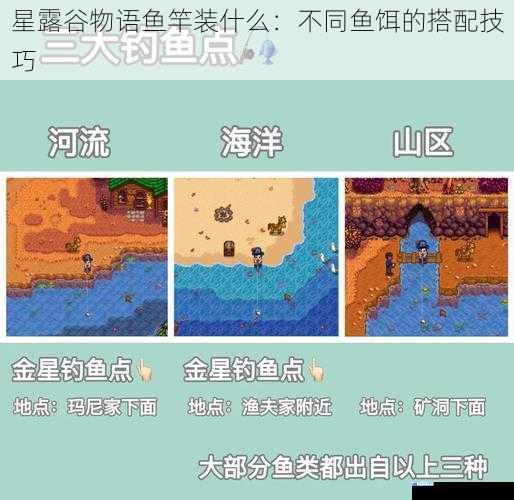 星露谷物语鱼竿装什么:不同鱼饵的搭配技巧