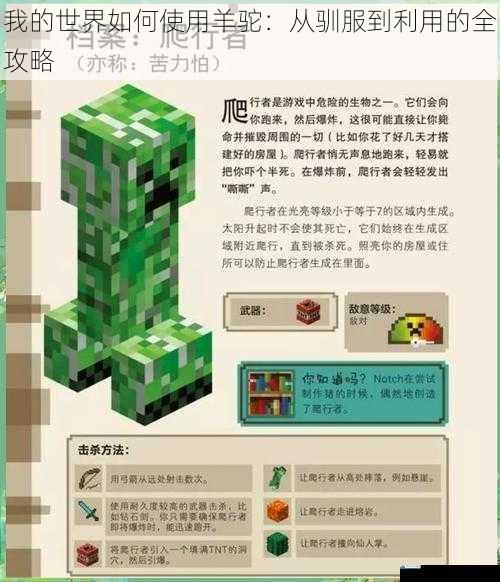 我的世界如何使用羊驼:从驯服到利用的全攻略