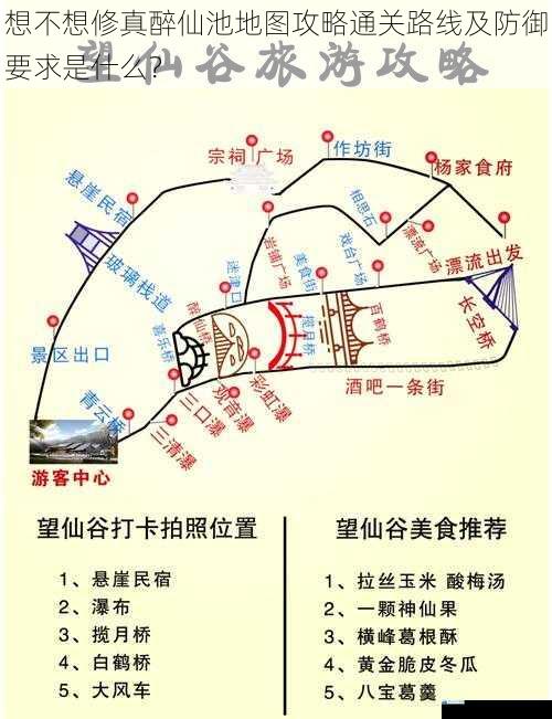 想不想修真醉仙池地图攻略通关路线及防御要求是什么?