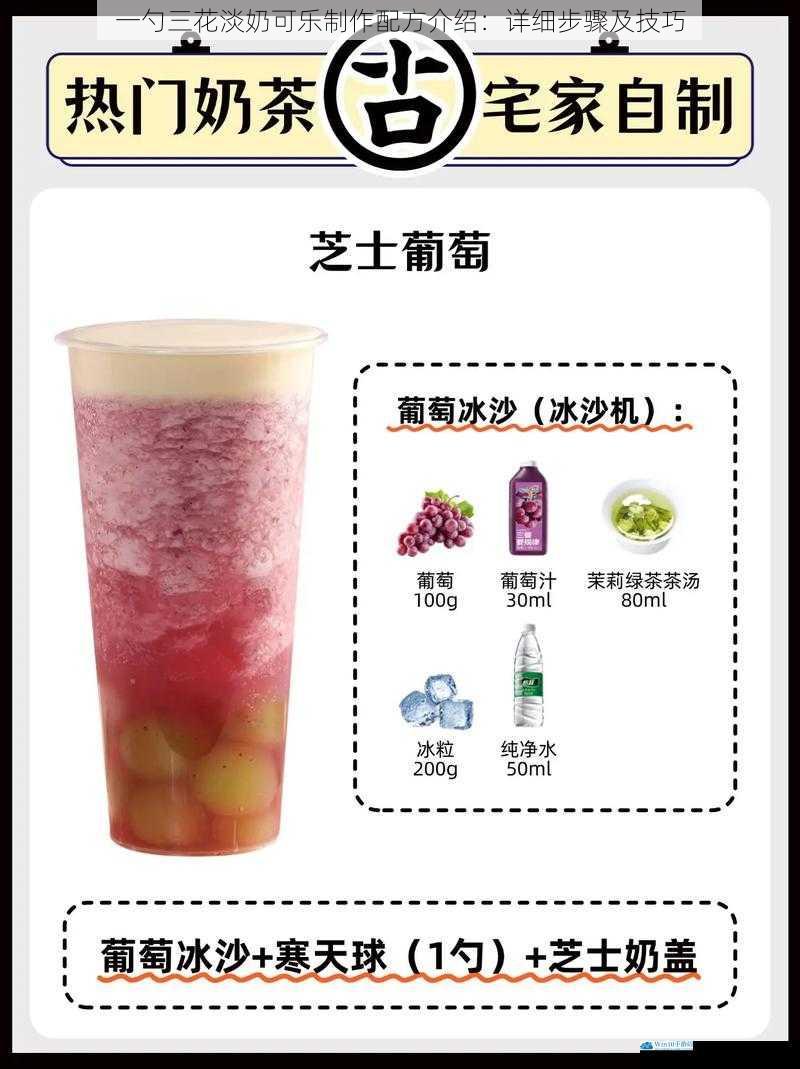 一勺三花淡奶可乐制作配方介绍:详细步骤及技巧