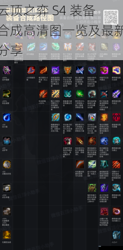 云顶之弈 S4 装备合成高清图一览及最新分享