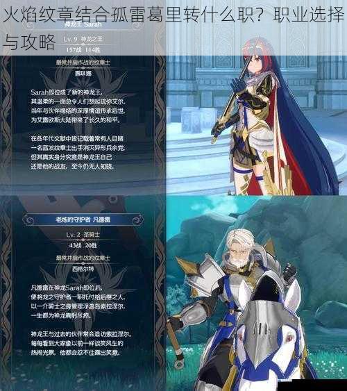 火焰纹章结合孤雷葛里转什么职?职业选择与攻略
