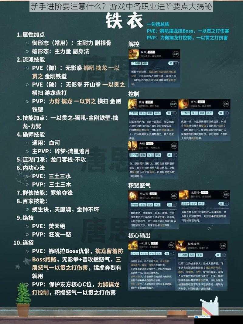新手进阶要注意什么?游戏中各职业进阶要点大揭秘