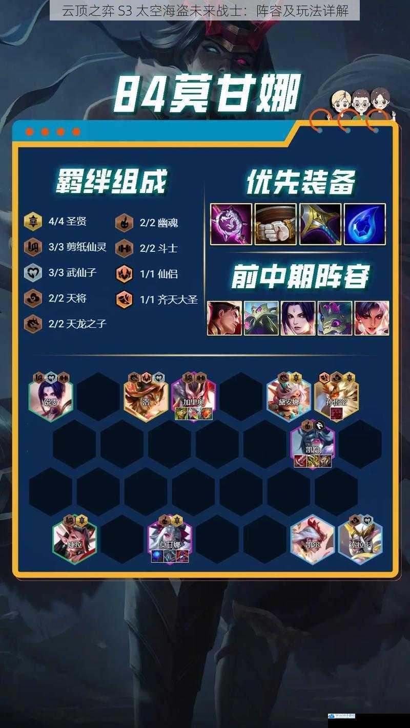 云顶之弈 S3 太空海盗未来战士:阵容及玩法详解