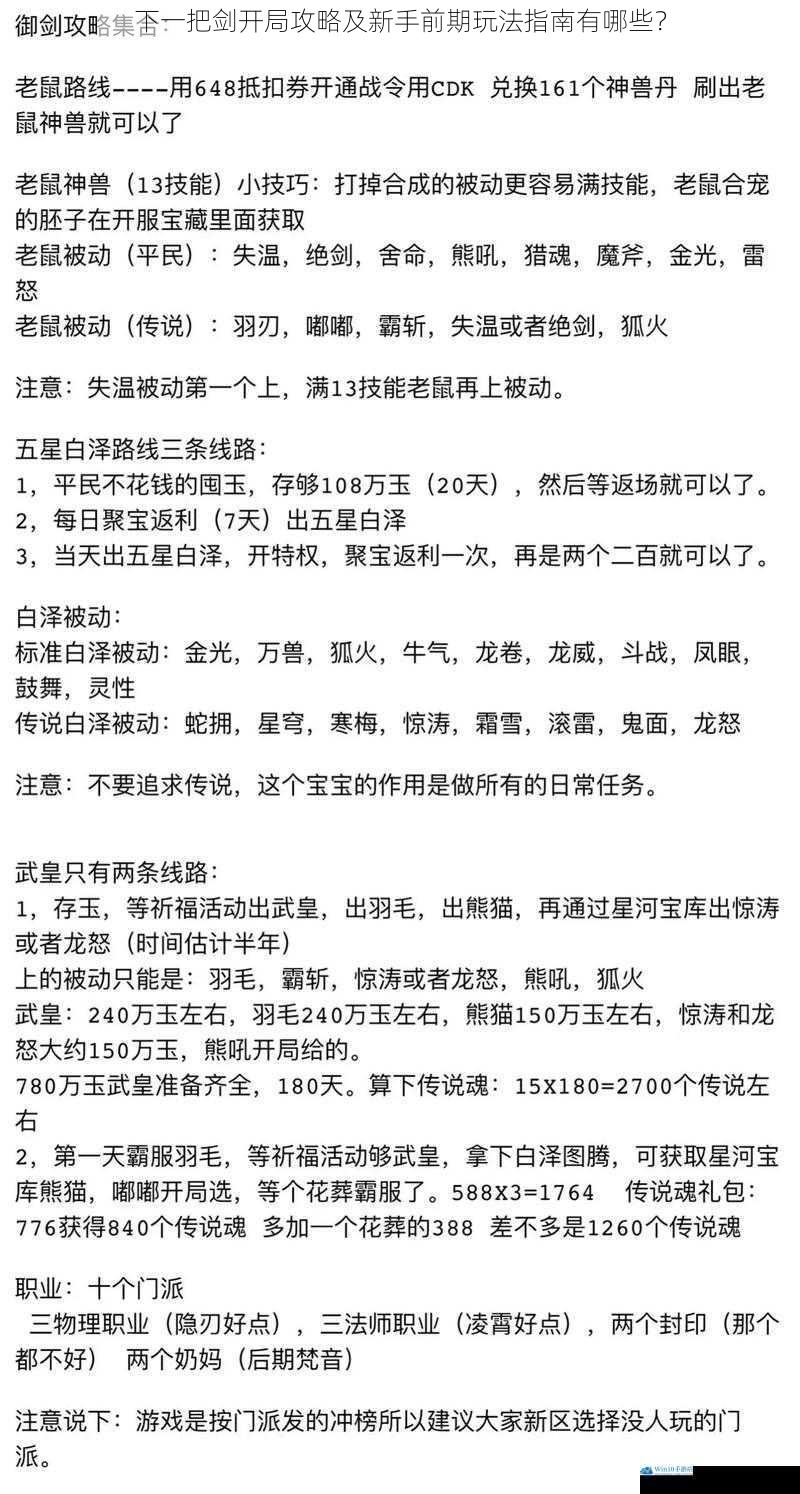 下一把剑开局攻略及新手前期玩法指南有哪些?