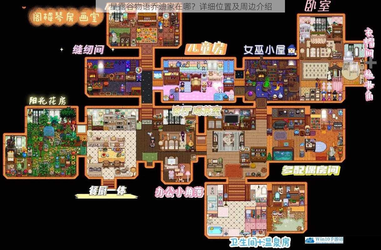 星露谷物语乔迪家在哪?详细位置及周边介绍