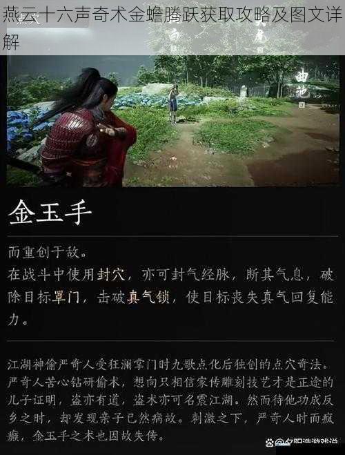 燕云十六声奇术金蟾腾跃获取攻略及图文详解
