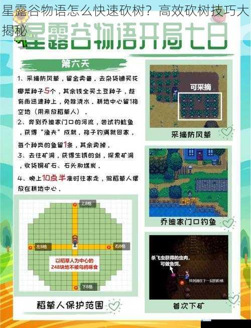 星露谷物语怎么快速砍树?高效砍树技巧大揭秘