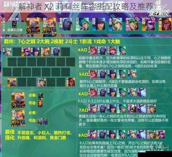 输出型阵容搭配