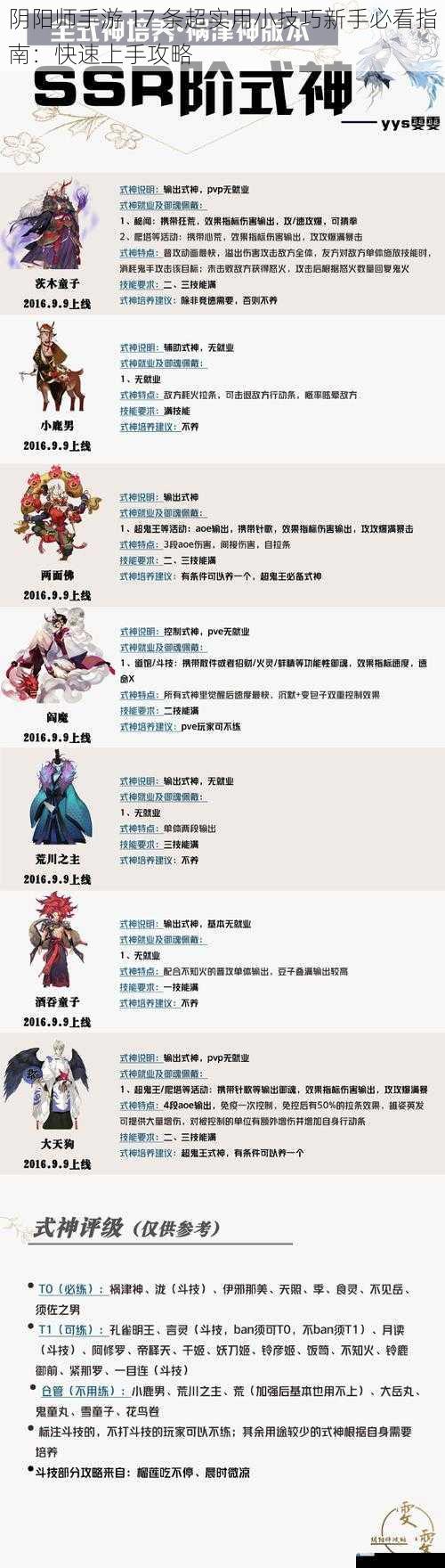 式神选择技巧