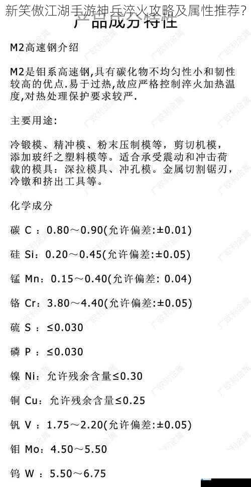 淬火材料的选择