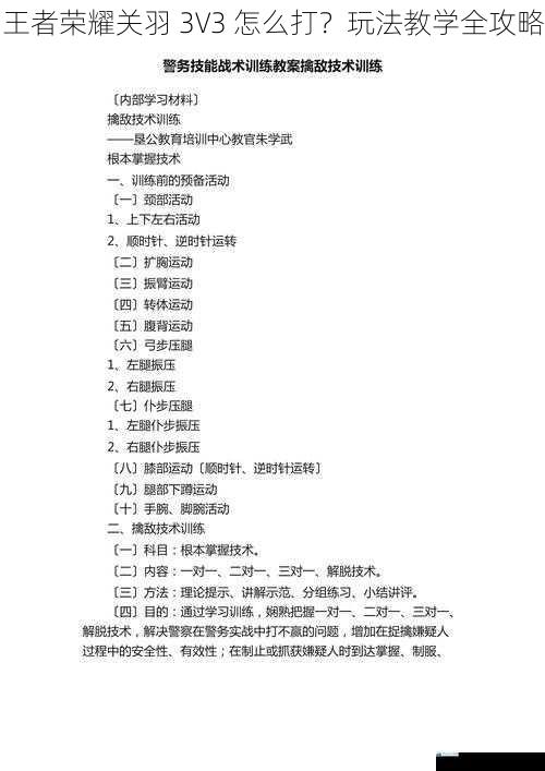 技能解析与运用
