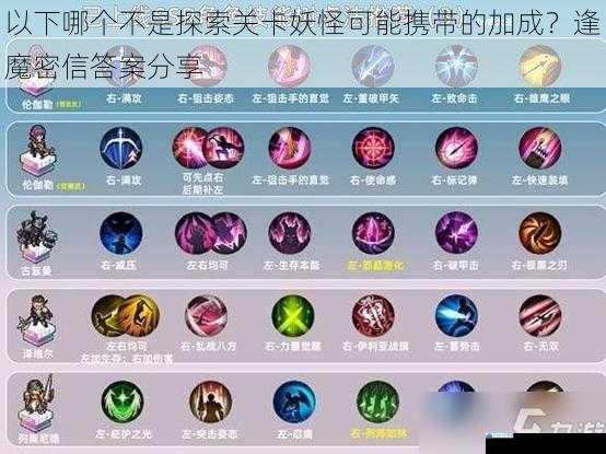技能加成方面