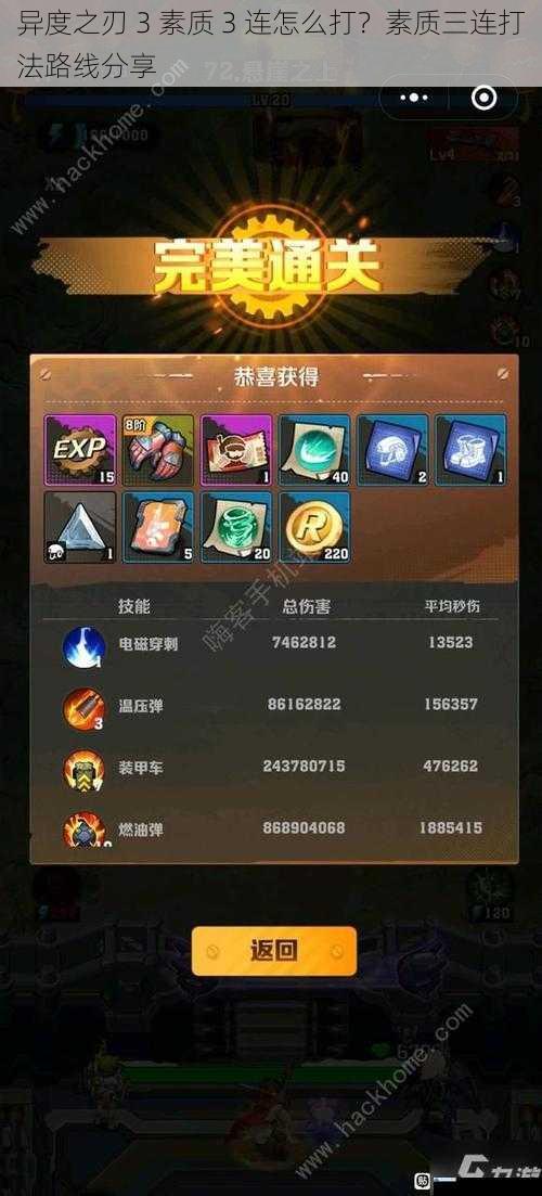 技能搭配与组合