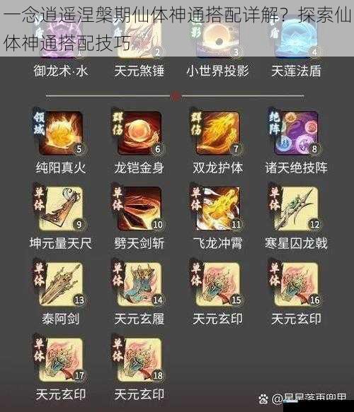 神通属性搭配