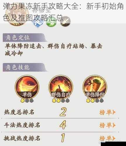 新手初始角色选择