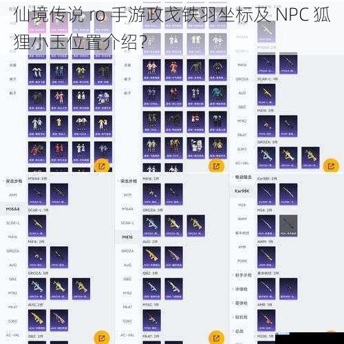 政戈铁羽坐标介绍