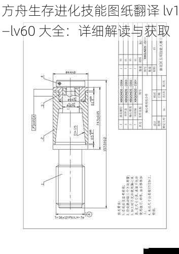 技能图纸种类与用途