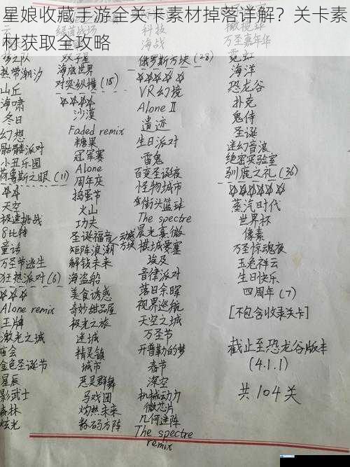 关卡难度与素材掉落