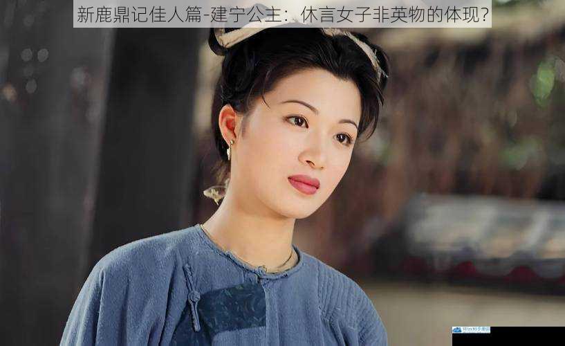 新鹿鼎记佳人篇-建宁公主:休言女子非英物的体现?