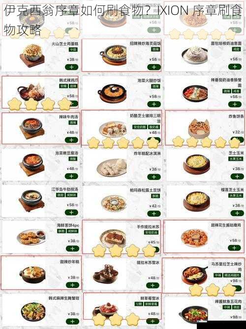 伊克西翁序章如何刷食物?IXION 序章刷食物攻略