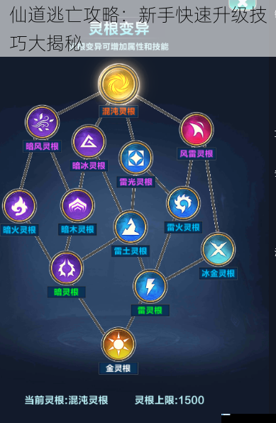 仙道逃亡攻略:新手快速升级技巧大揭秘