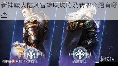 新神魔大陆刺客转职攻略及转职介绍有哪些?