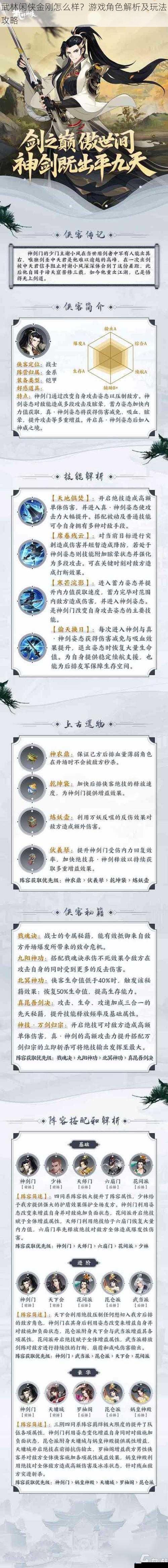 武林闲侠金刚怎么样?游戏角色解析及玩法攻略