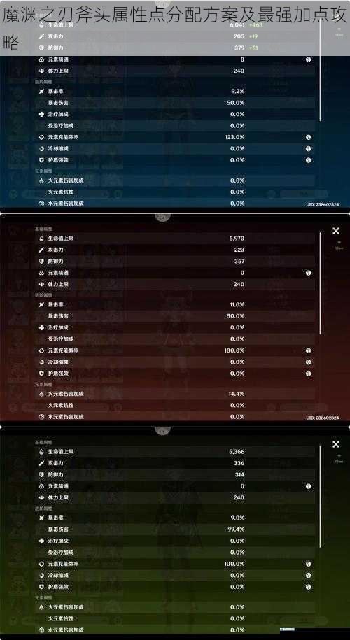 魔渊之刃斧头属性点分配方案及最强加点攻略