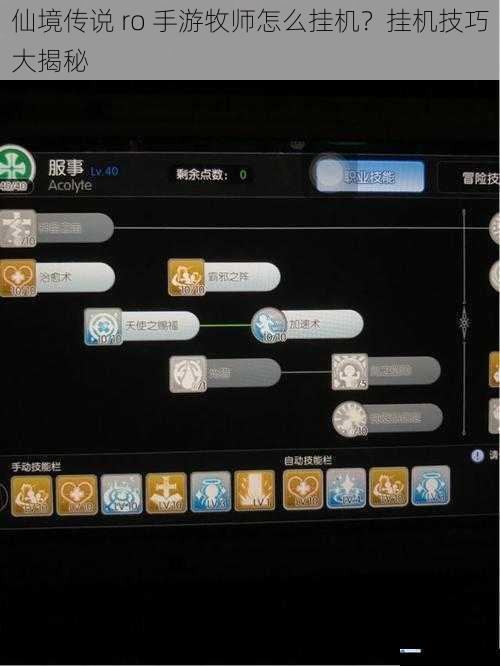 仙境传说 ro 手游牧师怎么挂机?挂机技巧大揭秘