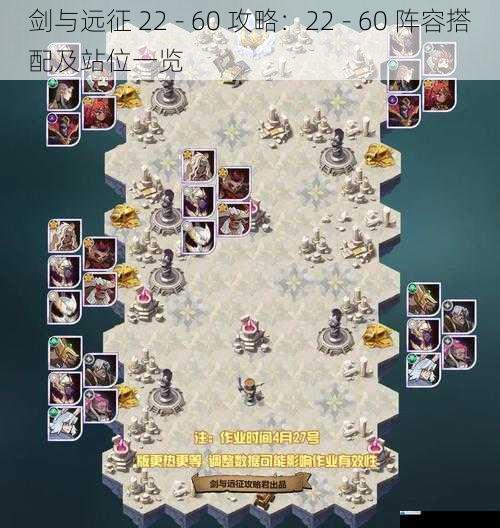 剑与远征 22 - 60 攻略:22 - 60 阵容搭配及站位一览
