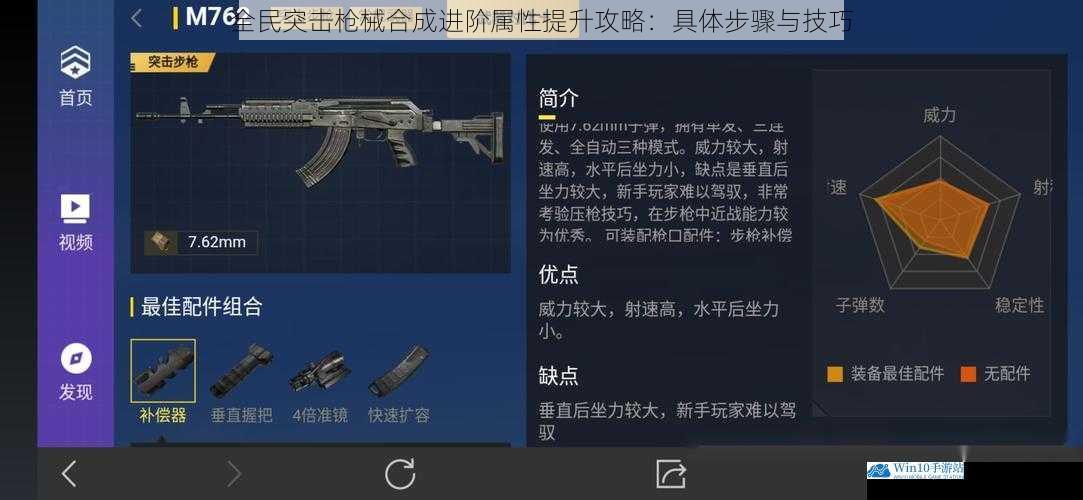 全民突击枪械合成进阶属性提升攻略:具体步骤与技巧