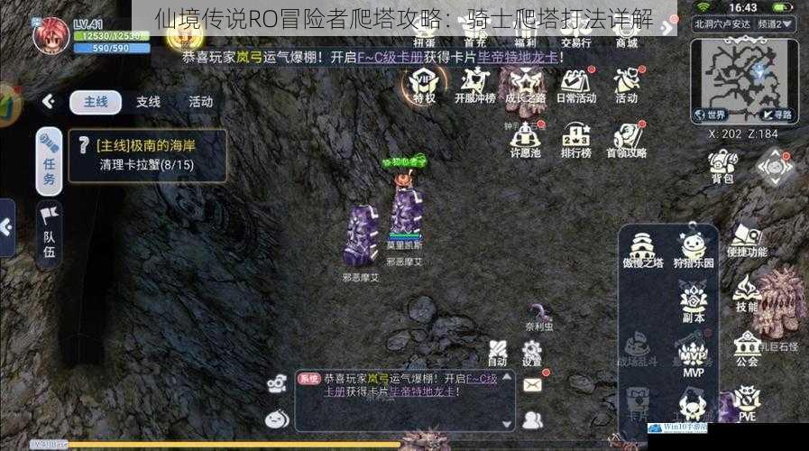 仙境传说RO冒险者爬塔攻略:骑士爬塔打法详解